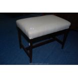 Dressing table stool with upholstered seat