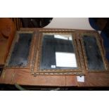 Dressing table tryptic mirror, middle section a/f.