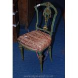 Ornate bedroom chair (repaired).