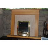 Modern fire surround with focal point electric fire,