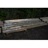 12 x steel Armco barriers 138"