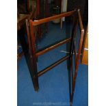 Two fold, three section clothes horse.