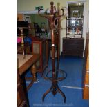 Bent wood style hat and coat stand.