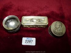 A small Silver topped dressing table Pot, Birmingham 1911,