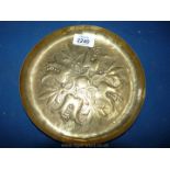 An arts and crafts Brass Dish in the Keswick style.