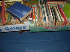 Two boxes of children's books to include; Animal Magic, Peter Rabbit,
