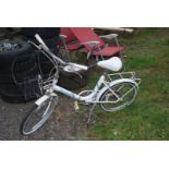 Raleigh Shopper bicycle, three speed with basket.