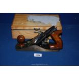 A 'Faithful' wood working plane, boxed.