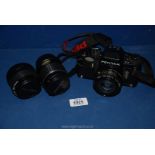 *A Pentax ILX 35 mm SLR camera with SMC Pentax - A f/1: 1.