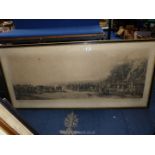 A large framed print 'The Country Meeting of The Royal Agricultural Society of England' published