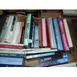 A box of novels: John le Carre, John Grisham, Brian Moore, Siegfried Sassoon,