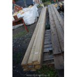 28 lengths of treated matchboard 3 3/4'' x 1/2'' x 15' 9'' long