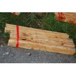 Fifteen lengths of used softwood 3/4'' x 4'' x 47''.