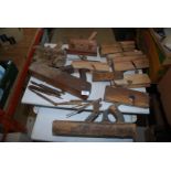 Quantity of moulding planes, blades etc.