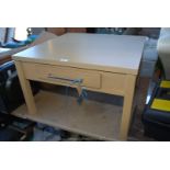 Small coffee table with drawer 28'' square x 17''.