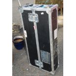 An equipment Flight Case, 21'' x 10'' x 45''.