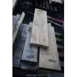 Quantity of oak timbers including 7 1/2'' x 3'' x 32'', 10 1/2'' x 1 3/4'' x 35'' etc.