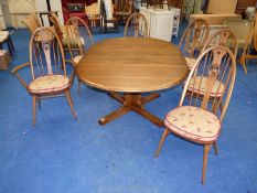 Ercol pull out dining table 65 1/2