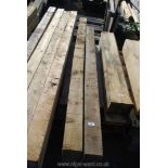 Four treated softwood posts, 2 @ 4'' square x 71'' and 2 @ 4'' square x 82 1/2''.