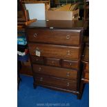 Stag bedroom drawer unit,