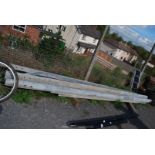 12 x steel barriers 138" long, 40 kg. per length approx.