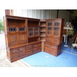 Country style dresser and corner unit 94" x 57" x 74".