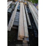 Twelve lengths of untreated softwood planks 6'' x 1'' x 189''.