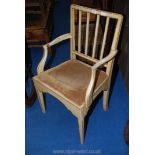 A painted carver chair.