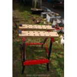 Folding workbench.