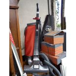 Kirby vacuum cleaner, with three boxes of tools and accessories, hose a/f.