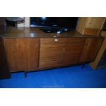 Modern sideboard with five drawers including cutlery, 66'' long x 30'' high x 19'' deep.