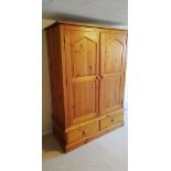 Flatpack wardrobe in modern pine