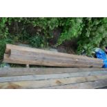 Four softwood posts 4'' square x 96''.