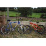 A Chucker GT 16 speed bike and a Barrosa Santa Fe 21 speed bike for repair.