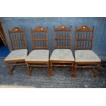 Set of six dining chairs (only four shown in photo).