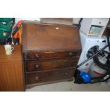 Oak writing bureau for restoration.