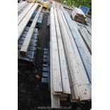 16 lengths of untreated softwood timbers 4'' x 1'' x 154''.