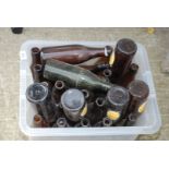 Quantity of collectable beer bottles etc