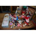 Collection of tourist's dolls.