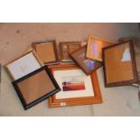 Quantity of picture frames etc.