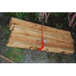 Fifteen lengths of used softwood 47" x 4" x 3/4".