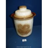 A West German Rumtopf storage jar, no. 829-29, 12" tall.