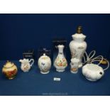 A small quantity of Aynsley Cottage Garden including Mayfair vase, bud vase, jug,