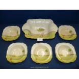 A quantity of Royal Ventonware 'Springtime' to include four bowls (one bowl a/f),