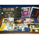 A quantity of black & white and coloured postcards,
