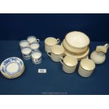 A quantity of Royal Doulton 'Heather' to include four coffee cups, four saucers and four tea plates,