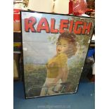 A vintage Raleigh print/poster (28" x 39 1/2").