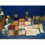 A quantity of children's card games including; Muffin the Mule, Mickey Mouse snap,