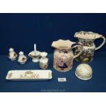 A quantity of china including Royal Albert Old Country Roses cruet and basket,