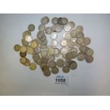 Approx. 96 George VI threepence pieces.